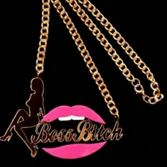 Designer Plaque Necklace - Picture 2 of 2